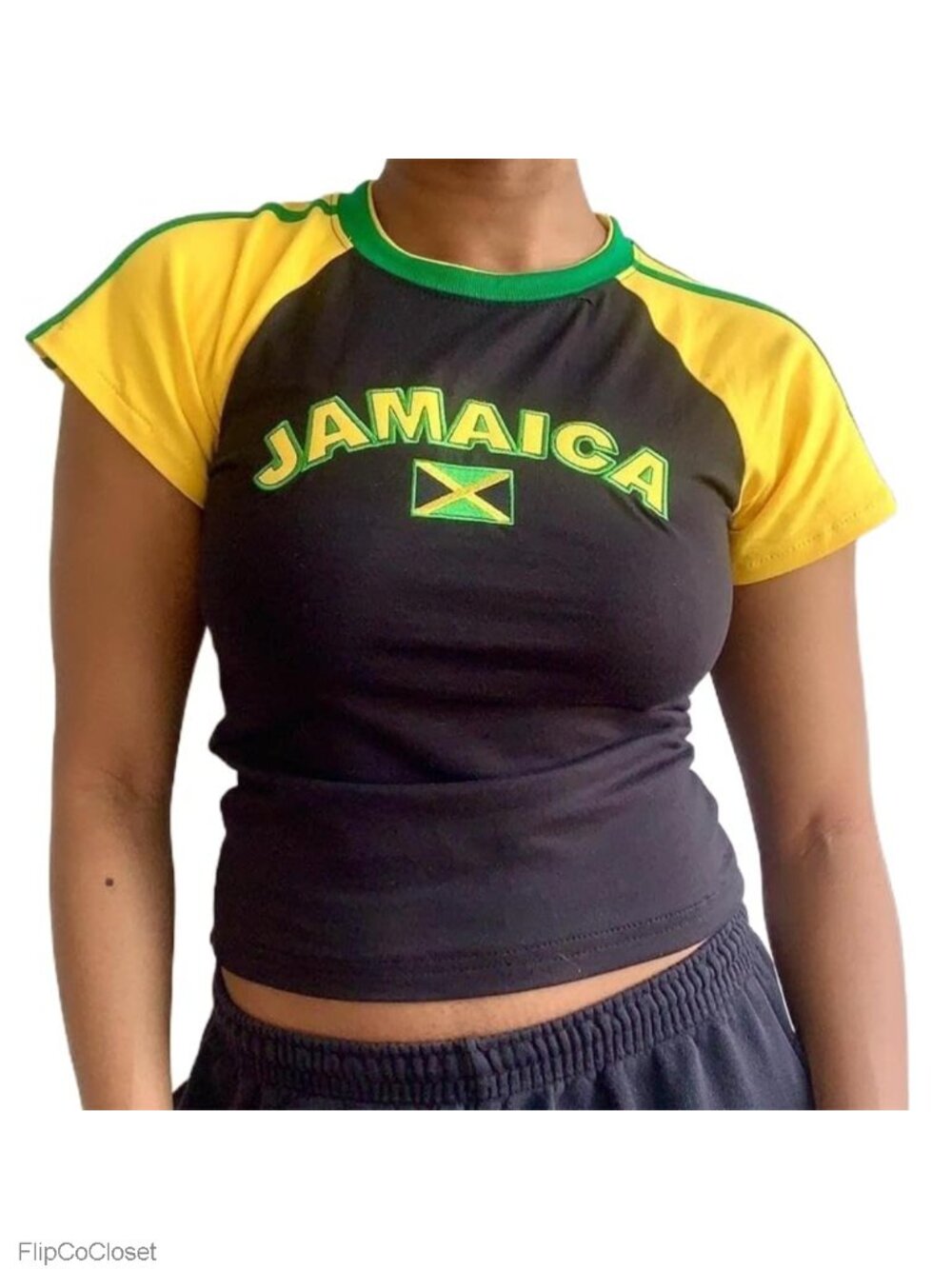 Y2K Graphic Crop Top Women's Short Sleeve Polyester Tee